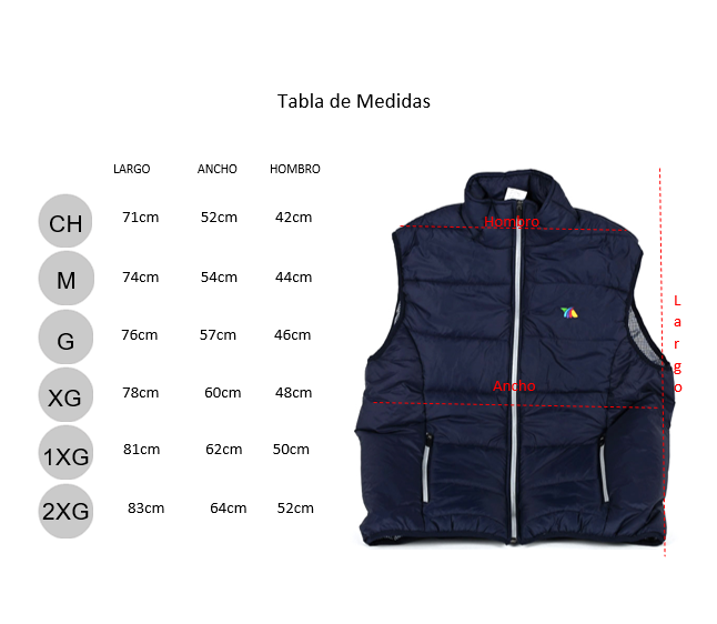 Chaleco Azul TV Azteca 