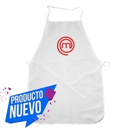 [041320003030000] Mandil Master Chef Personalizado Blanco